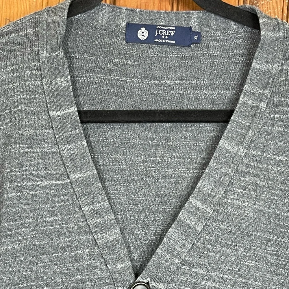 J. Crew Gray Cardigan Size XL, 100% Cotton